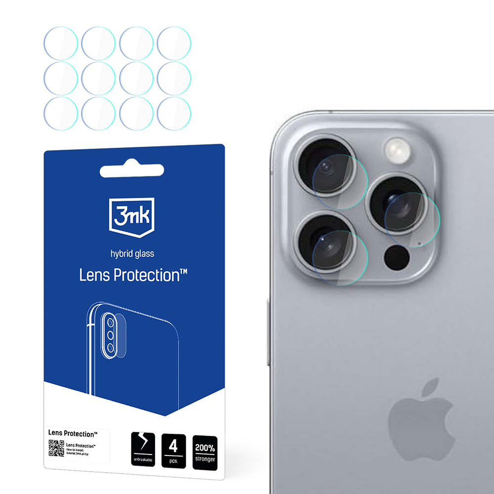 3mk Lens Protection (4 ks) iPhone 16 Pro čirý