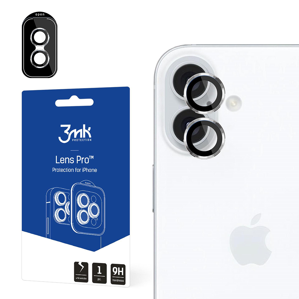 3mk Lens Protection Pro iPhone 16 iPhone 16 Plus stříbrná