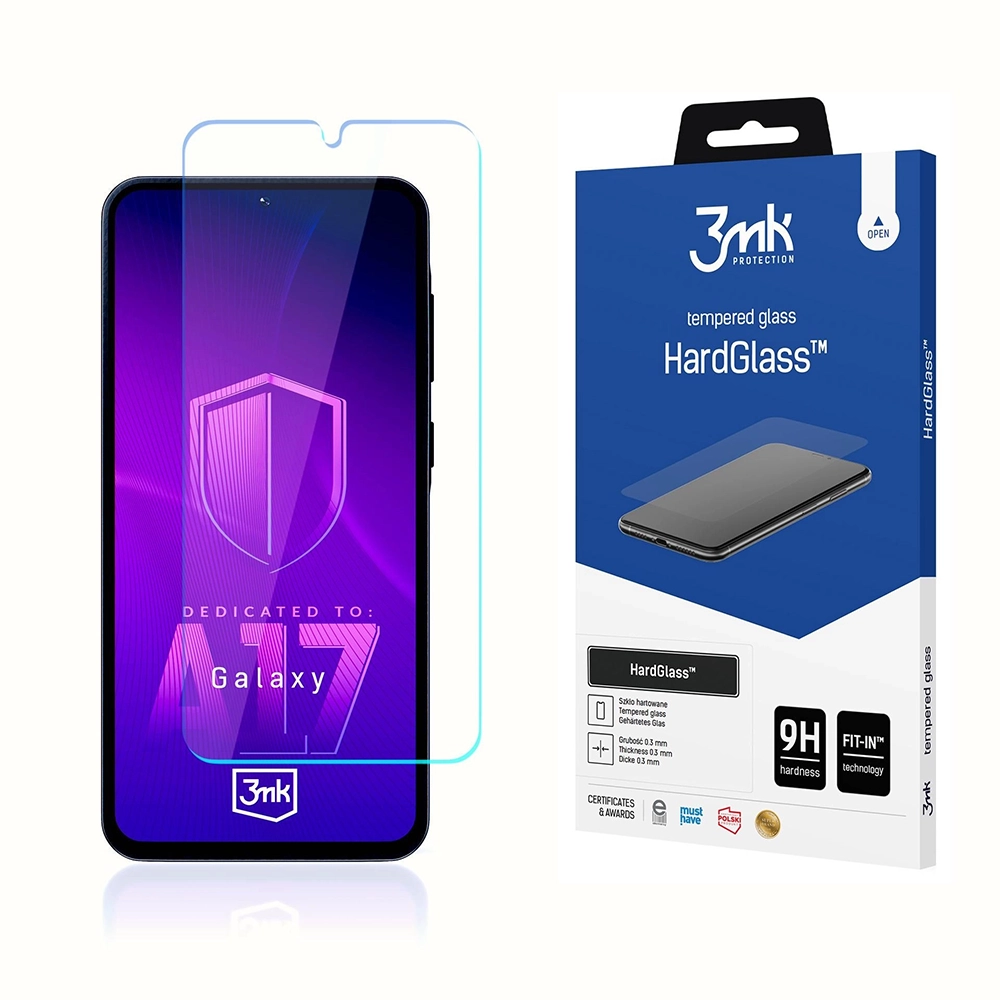3mk HardGlass tvrzené sklo na displej Samsung Galaxy A16 A17 čiré