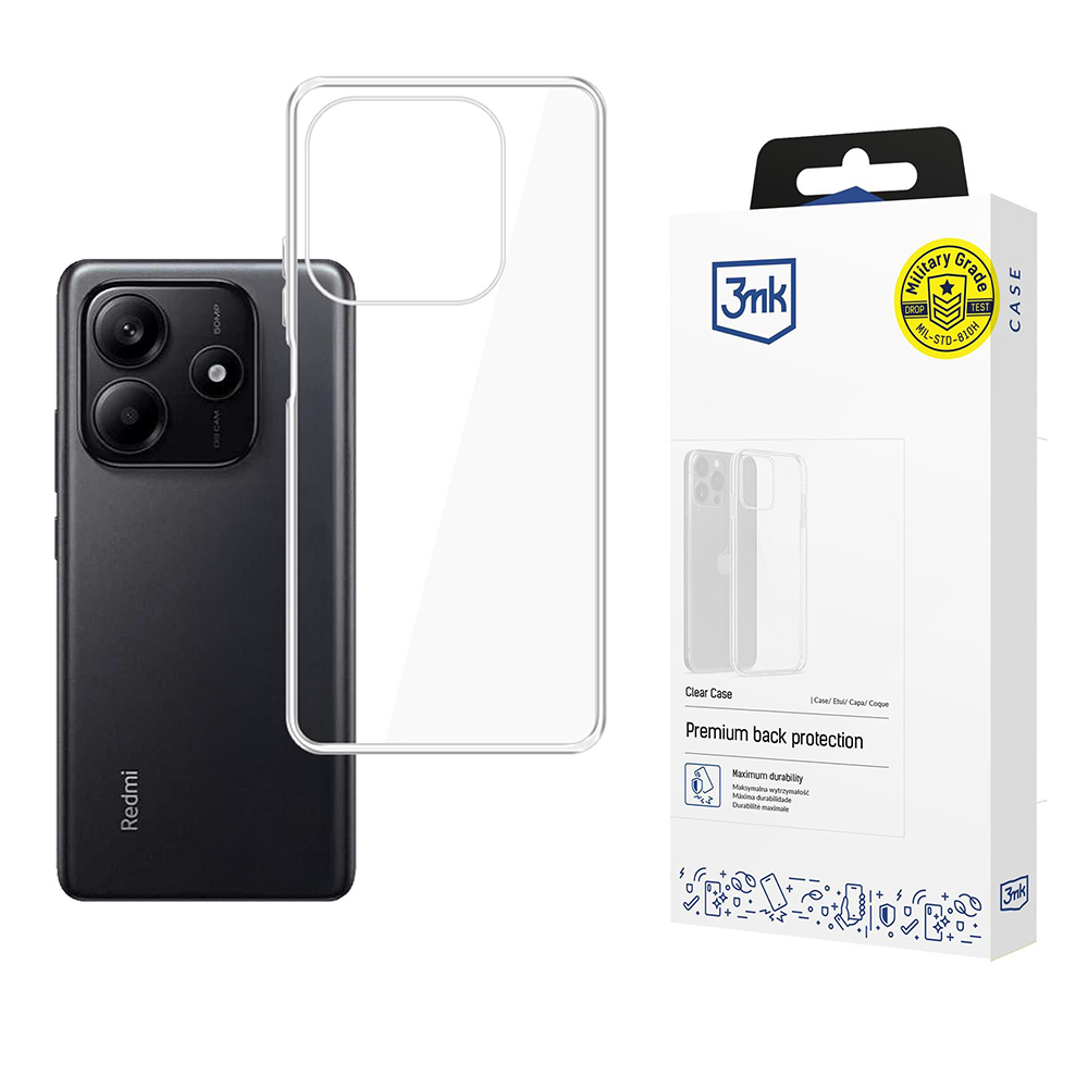 3mk Clear Case pro Xiaomi Redmi Note 14 5G průhledný