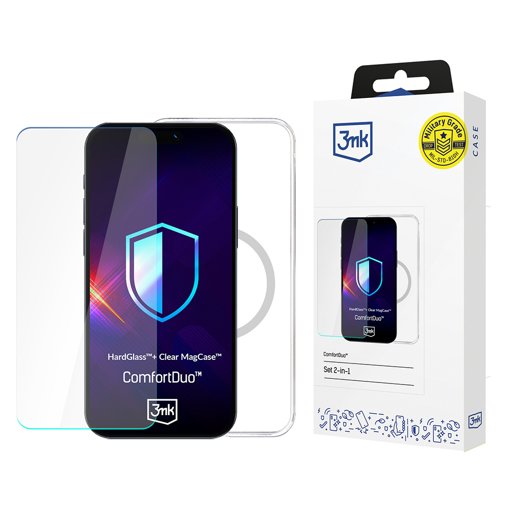 3mk ComfortDuo Glass + MagCase iPhone 16 Pro Max průhledný