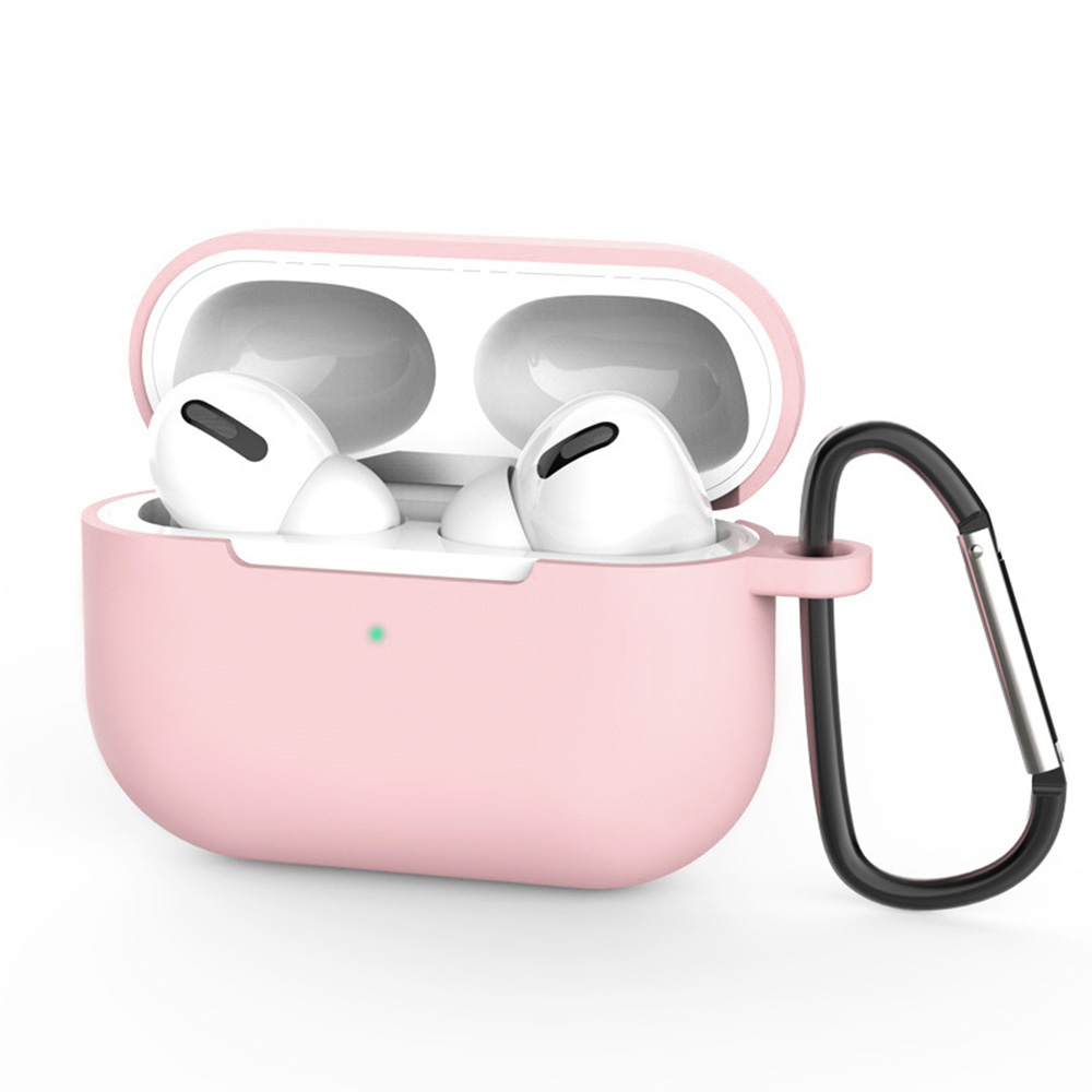 Techsuit silikonové pouzdro pro AirPods Pro 3 hladký ultratenký materiál růžová