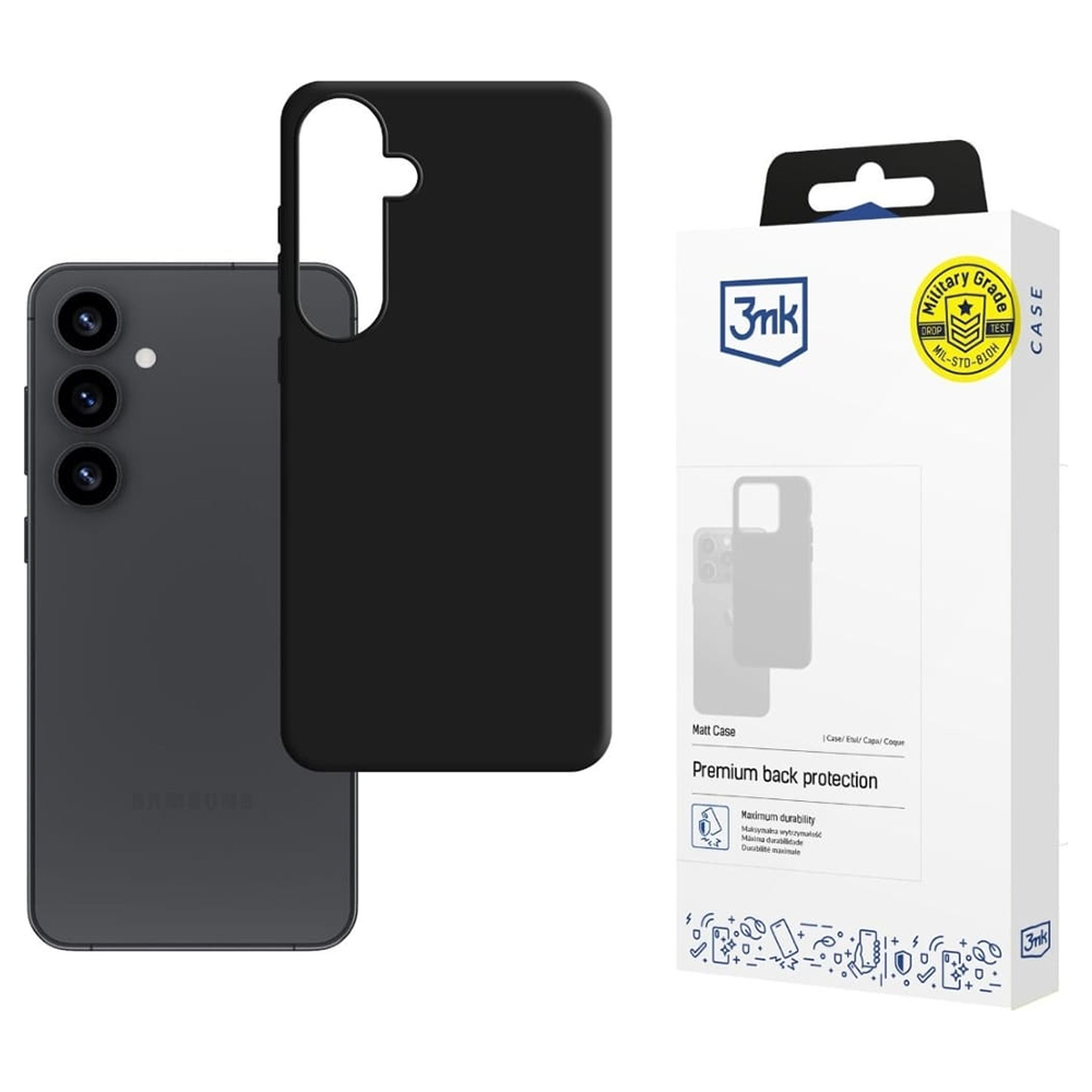 3mk Matt Case pro Samsung Galaxy S25 černý