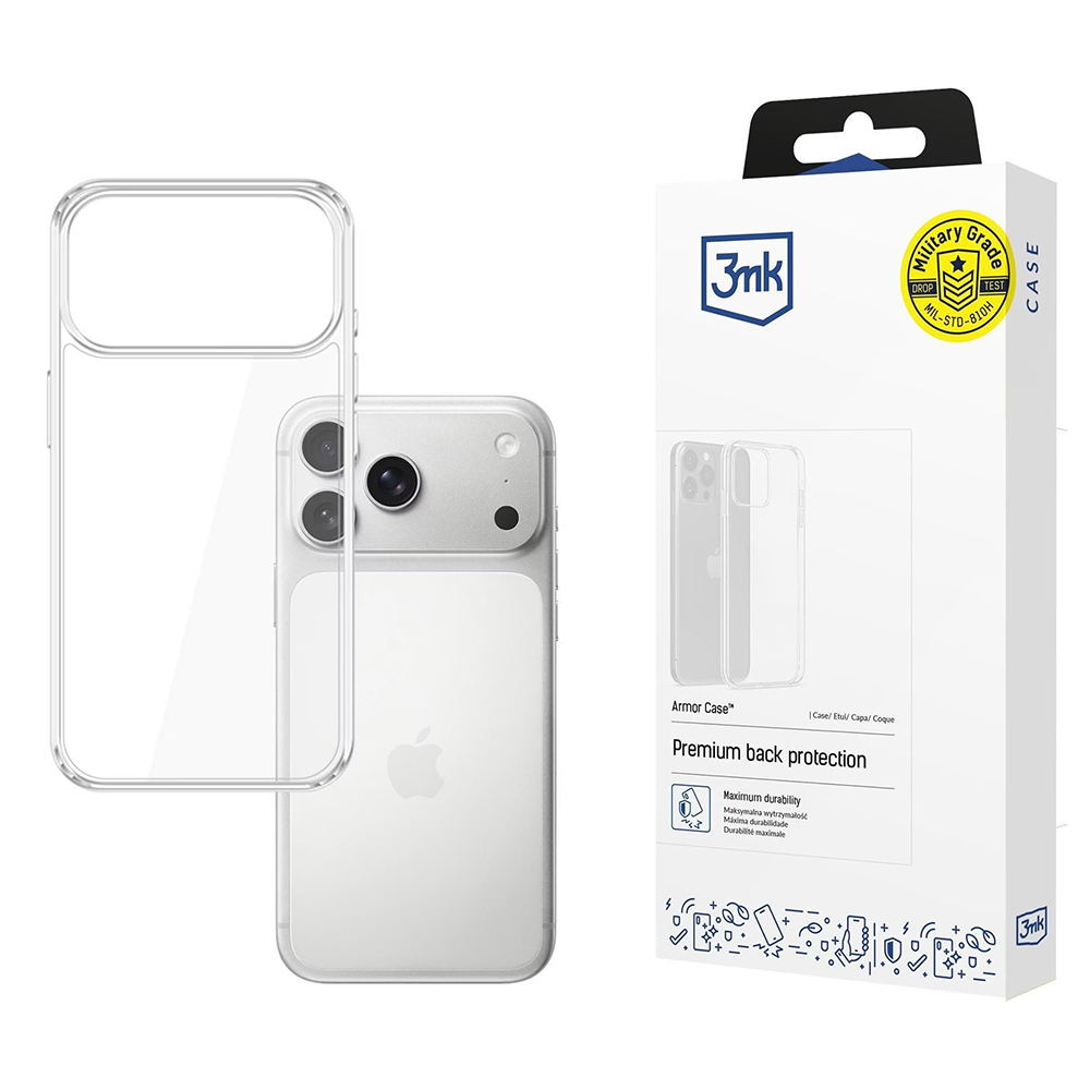3mk Armor Case iPhone 17 Pro Max Průhledný