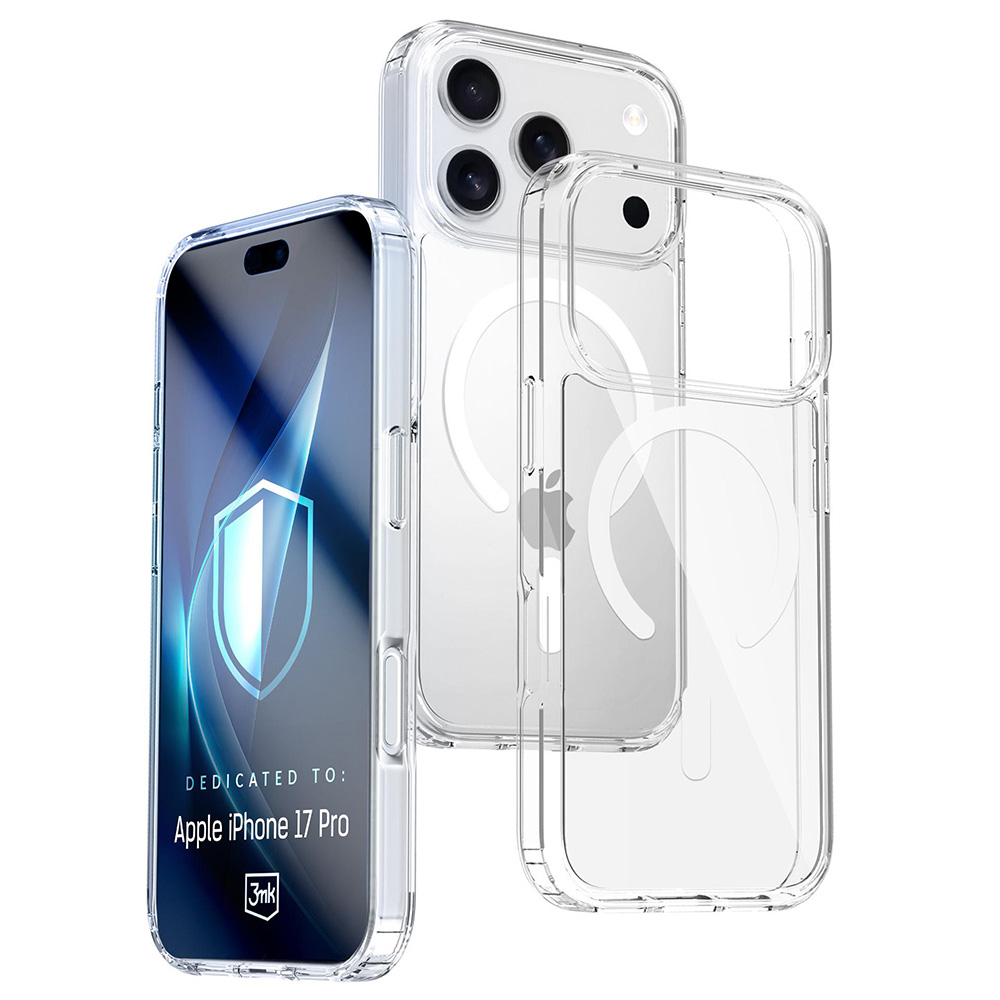 3mk Armor MagCase pro iPhone 17 Pro - 18 Pro průhledný