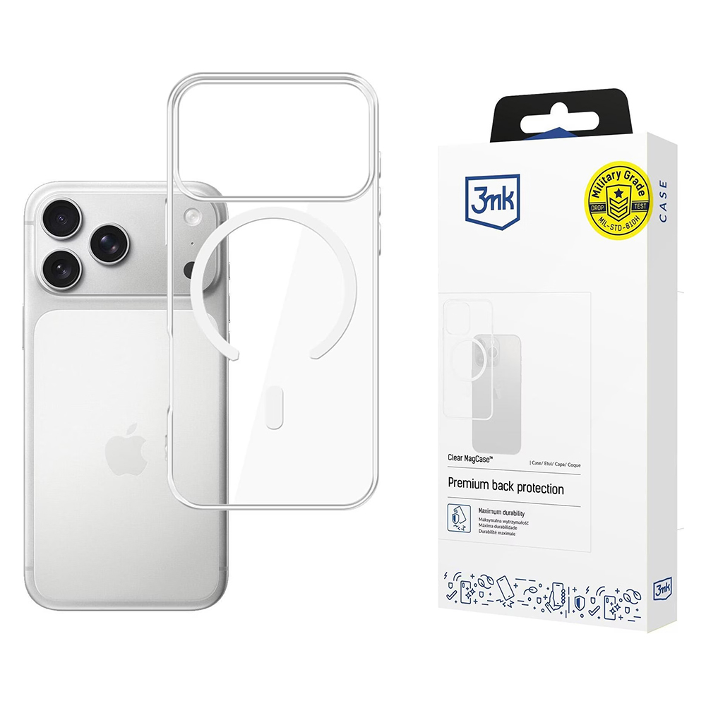 3mk Clear MagCase iPhone 17 Pro-18 Pro Průhledný