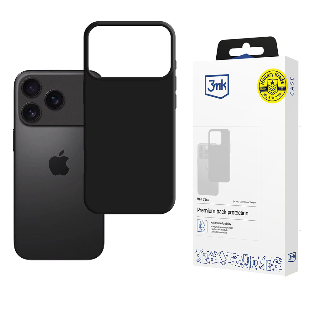 3mk Matt Case pro iPhone 17 Pro Max černý