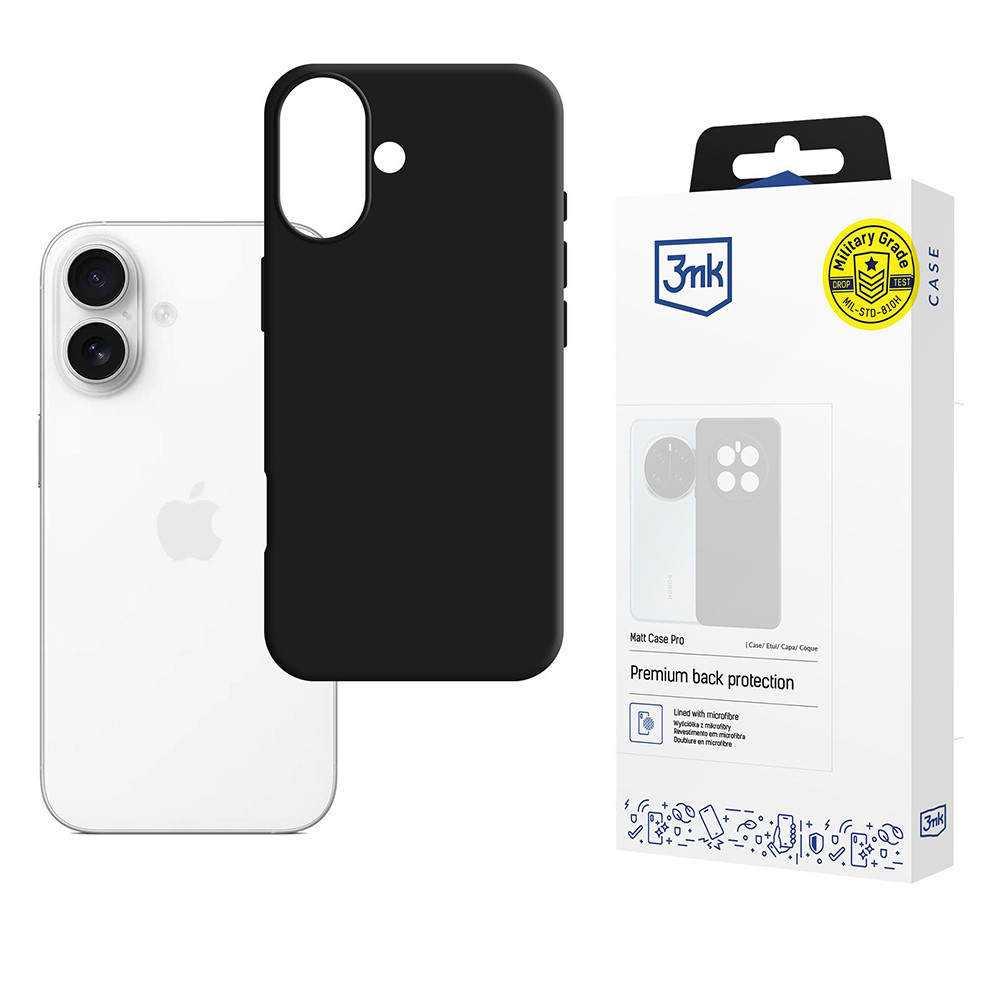 3mk Matt Case Pro pro iPhone 17 černý