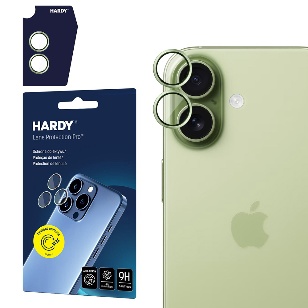 3mk Hardy Lens Protection Pro iPhone 17 světle zelená