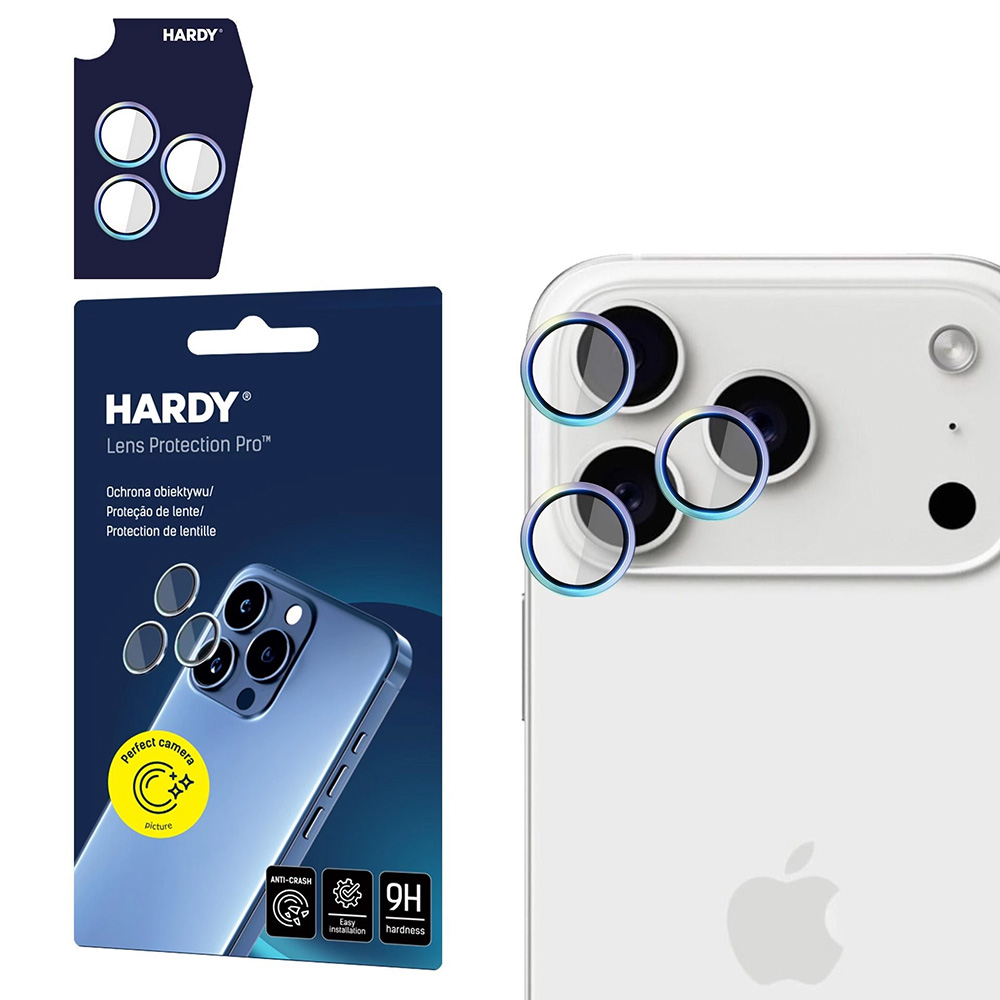 3mk Hardy ochrana čočky pro iPhone 17 Pro iPhone 17 Pro Max duhová