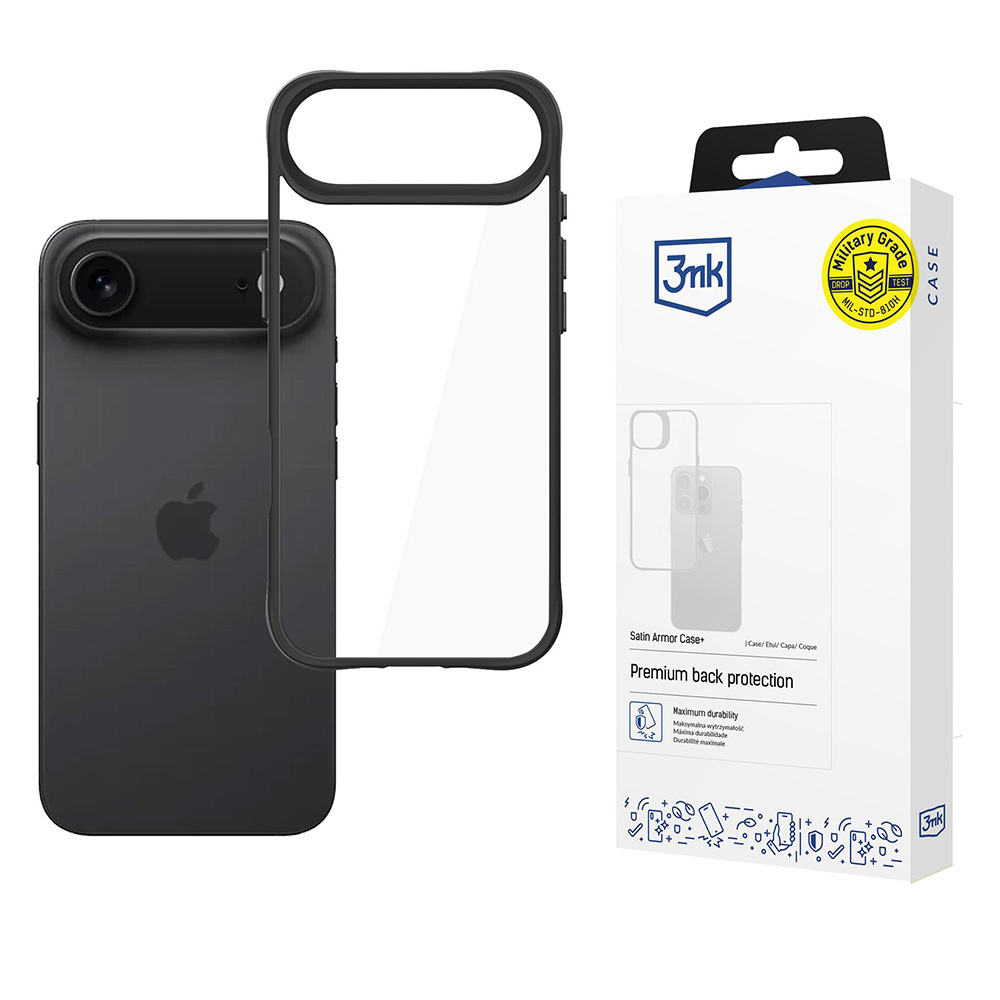 3mk Satin Armor Case+ pro iPhone 17 Air černý