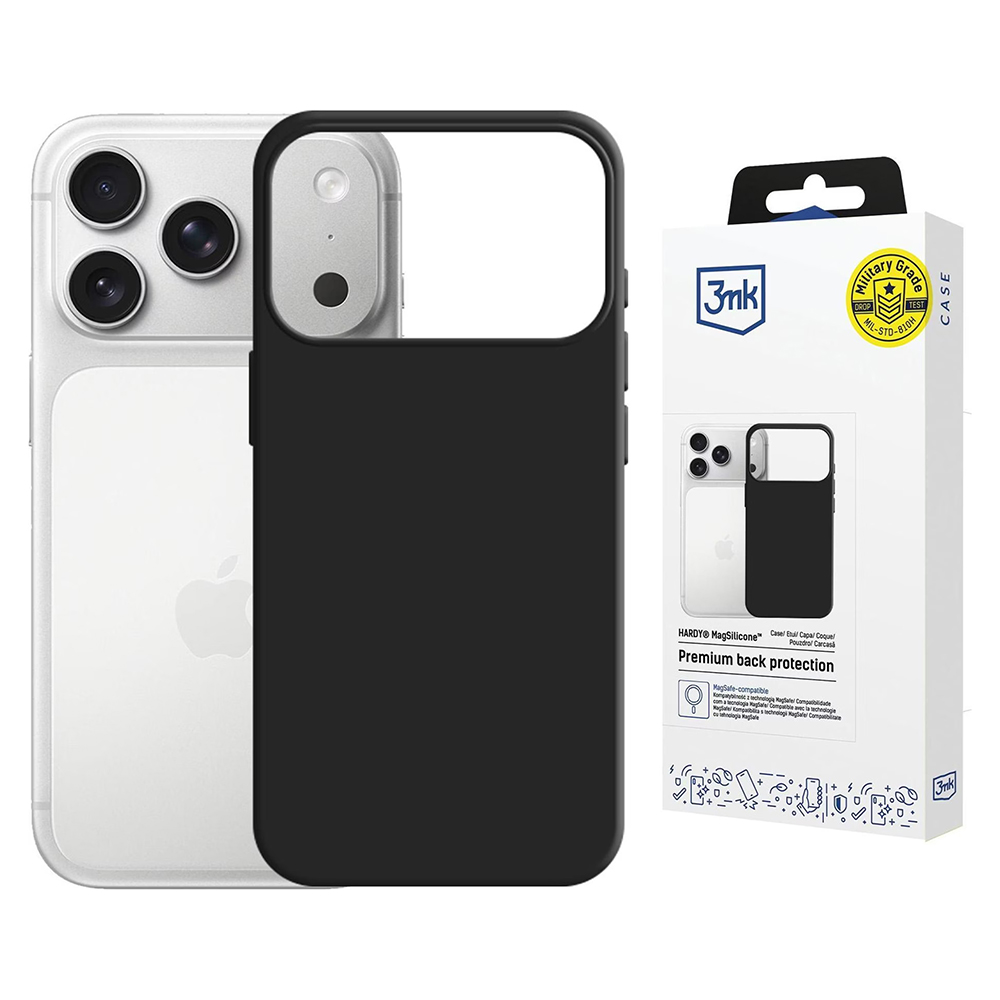 3mk Hardy MagSilicone pro iPhone 17 Pro Max grafitová