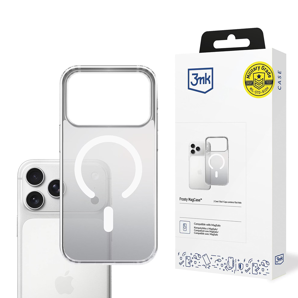 3mk Frosty MagCase pro iPhone 17 Pro bílý