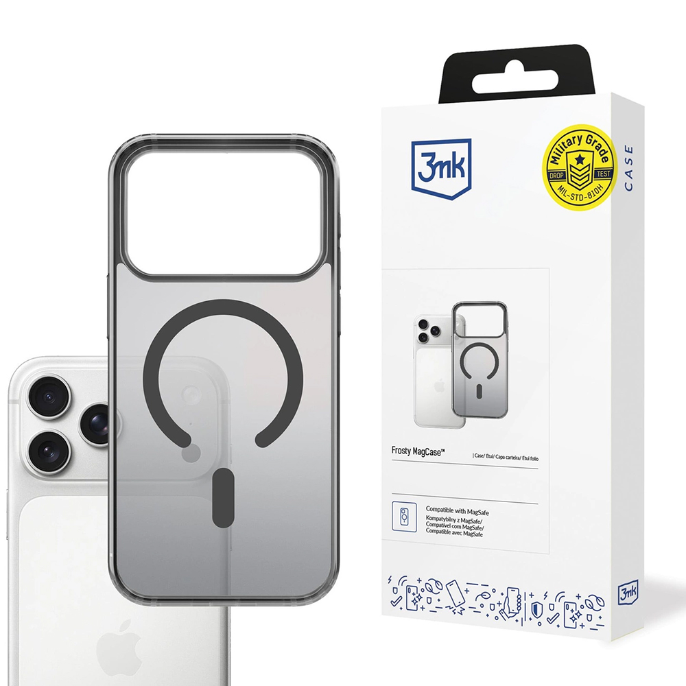 3mk Frosty MagCase pro iPhone 17 Pro černý