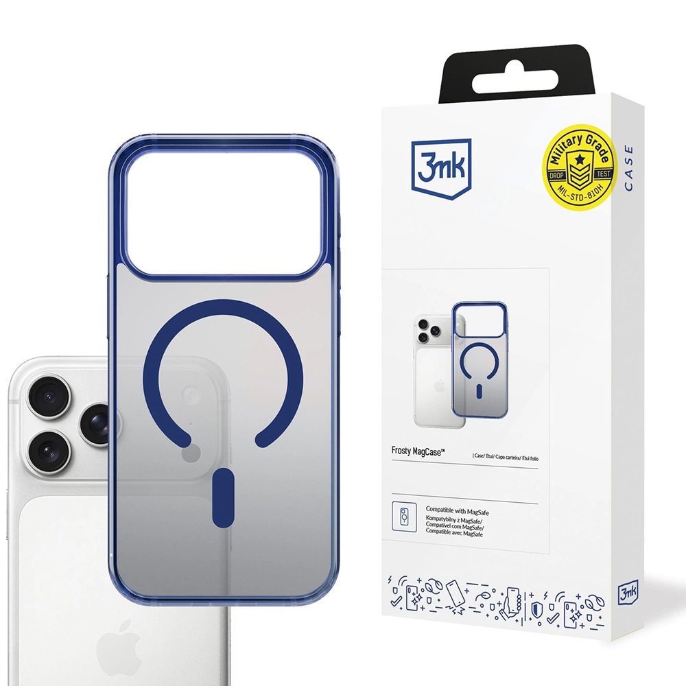 3mk Frosty MagCase pro iPhone 17 Pro Max modrá