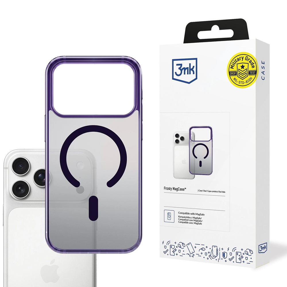 3mk Frosty MagCase pro iPhone 17 Pro Max fialová
