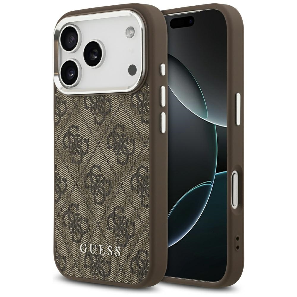 Guess Hardcase 4G Classic Logo MagSafe iPhone 17 Pro Max hnědý