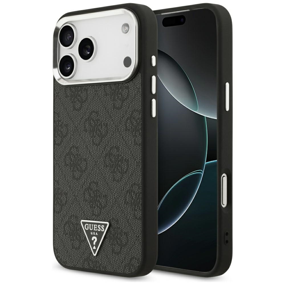 Guess Hardcase 4G Triangle Logo MagSafe pro iPhone 17 Pro Max černý