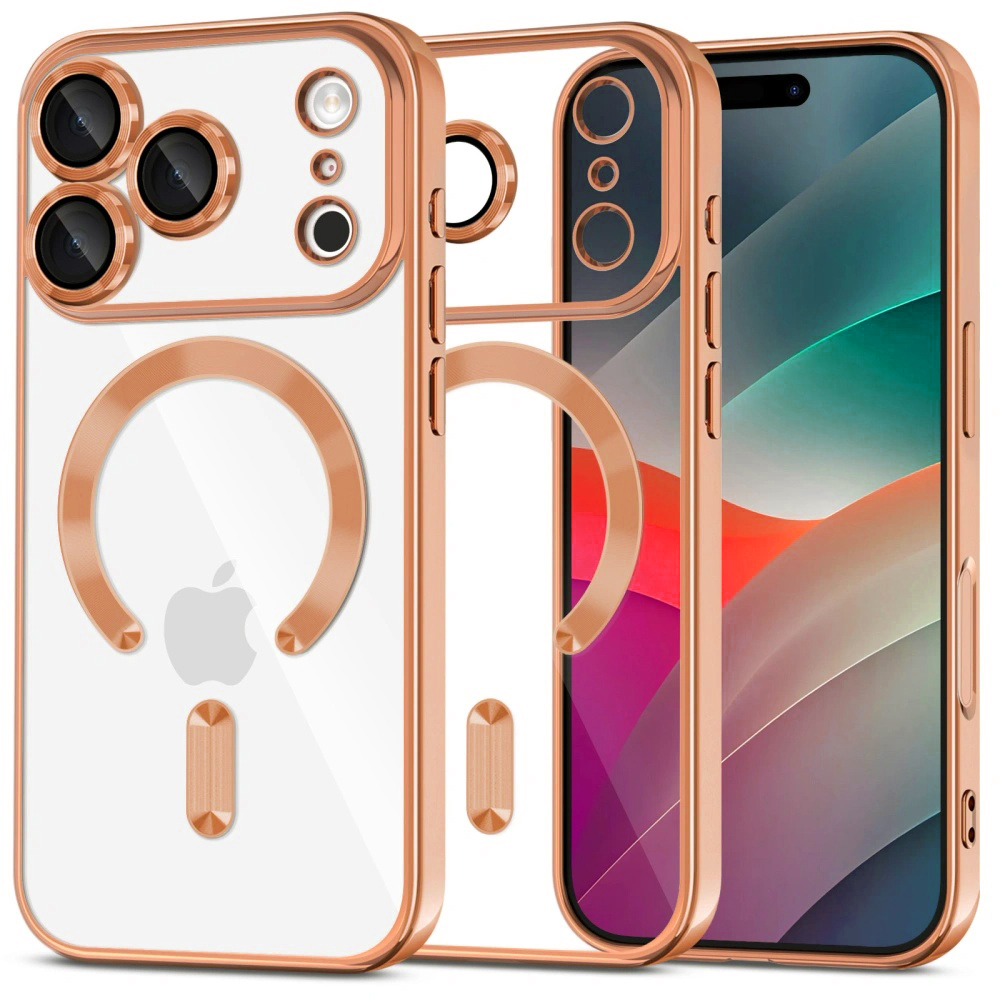 Techsuit Luxury Crystal MagSafe pro iPhone 17 Pro Max oranžová