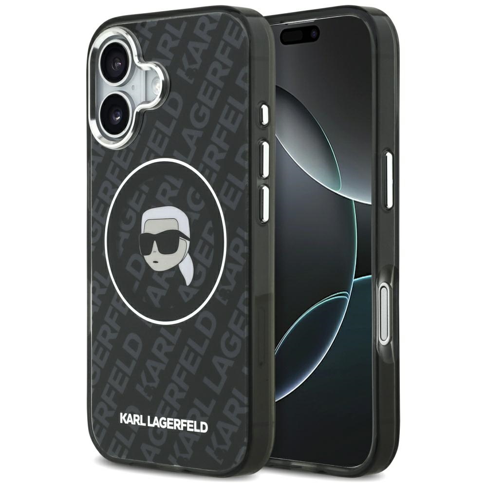 Karl Lagerfeld IML MagSafe iPhone 17 Černá Karlova hlava