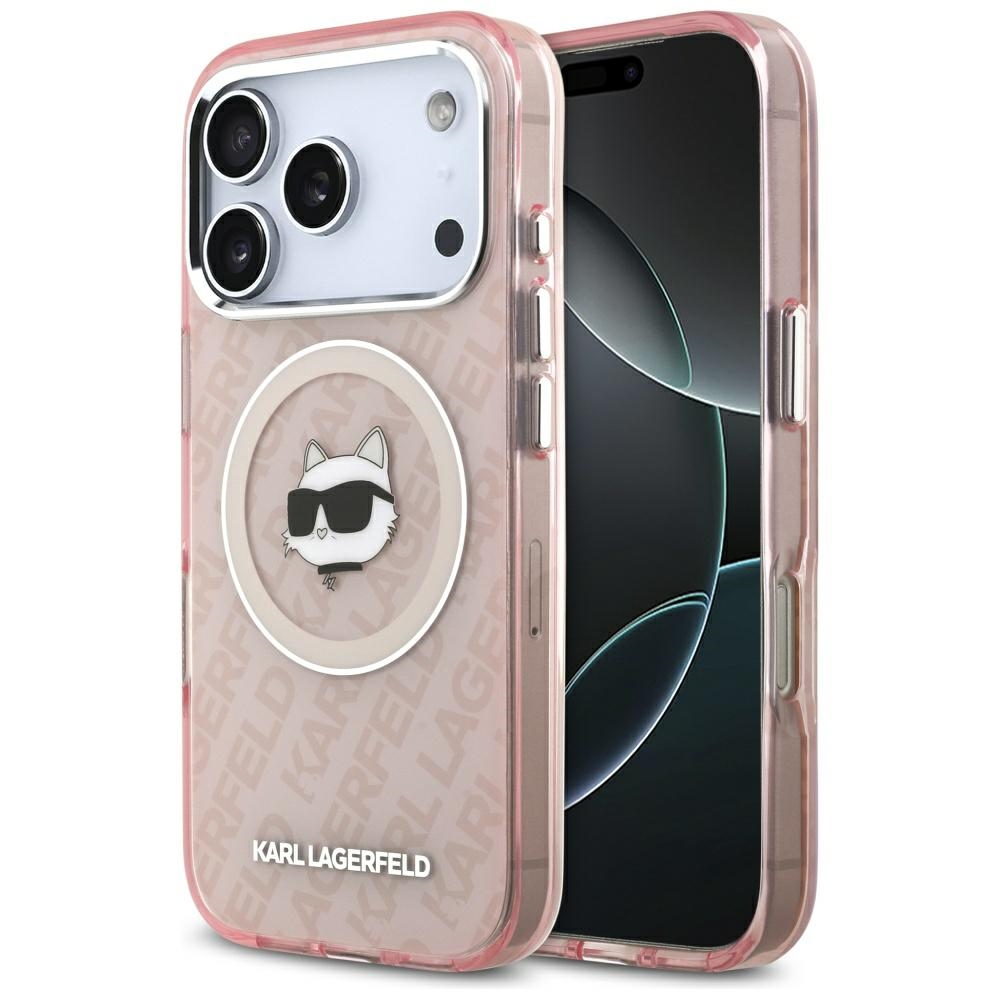 Karl Lagerfeld IML MagSafe iPhone 17 Pro Max růžová Choupettina hlava