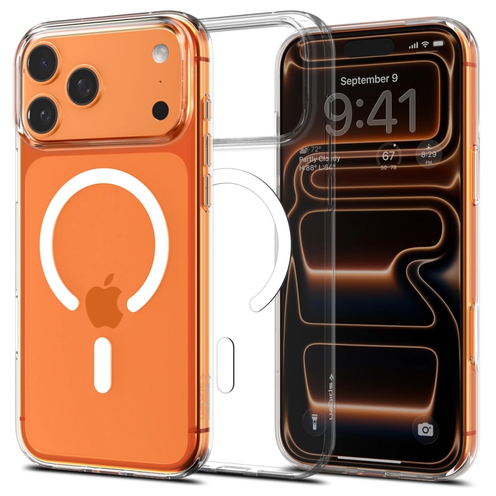 Spigen Liquid Crystal MagSafe iPhone 17 Pro Max průhledná bílá