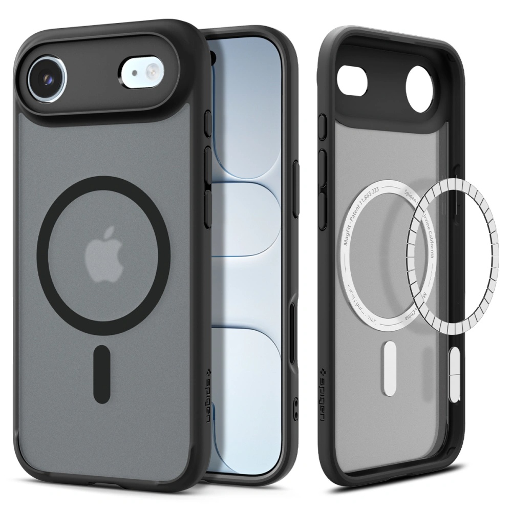 Spigen Ultra Hybrid MagSafe pro iPhone 17 Air v černé barvě Frost