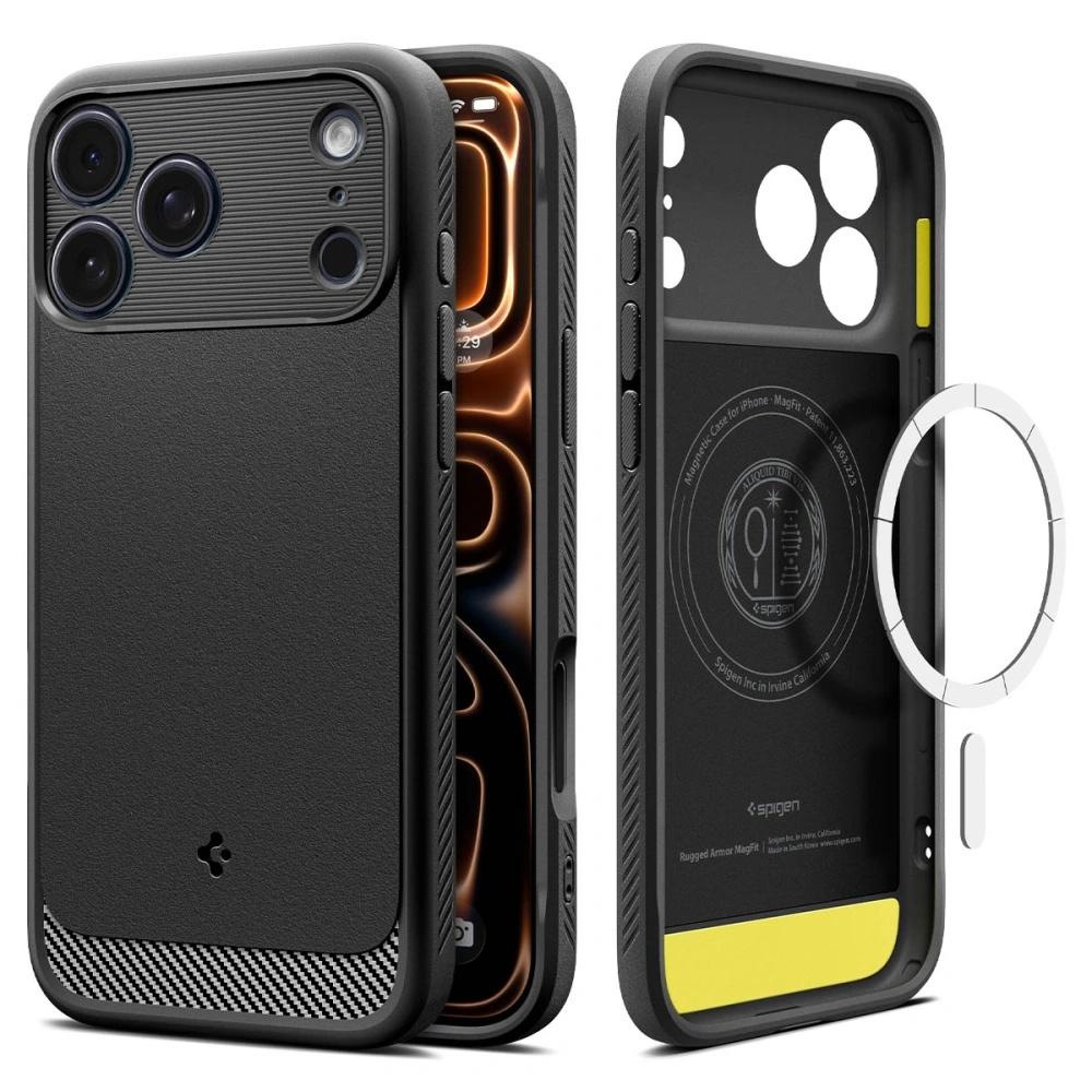 Spigen Rugged Armor MagSafe pro iPhone 17 Pro Max matná černá