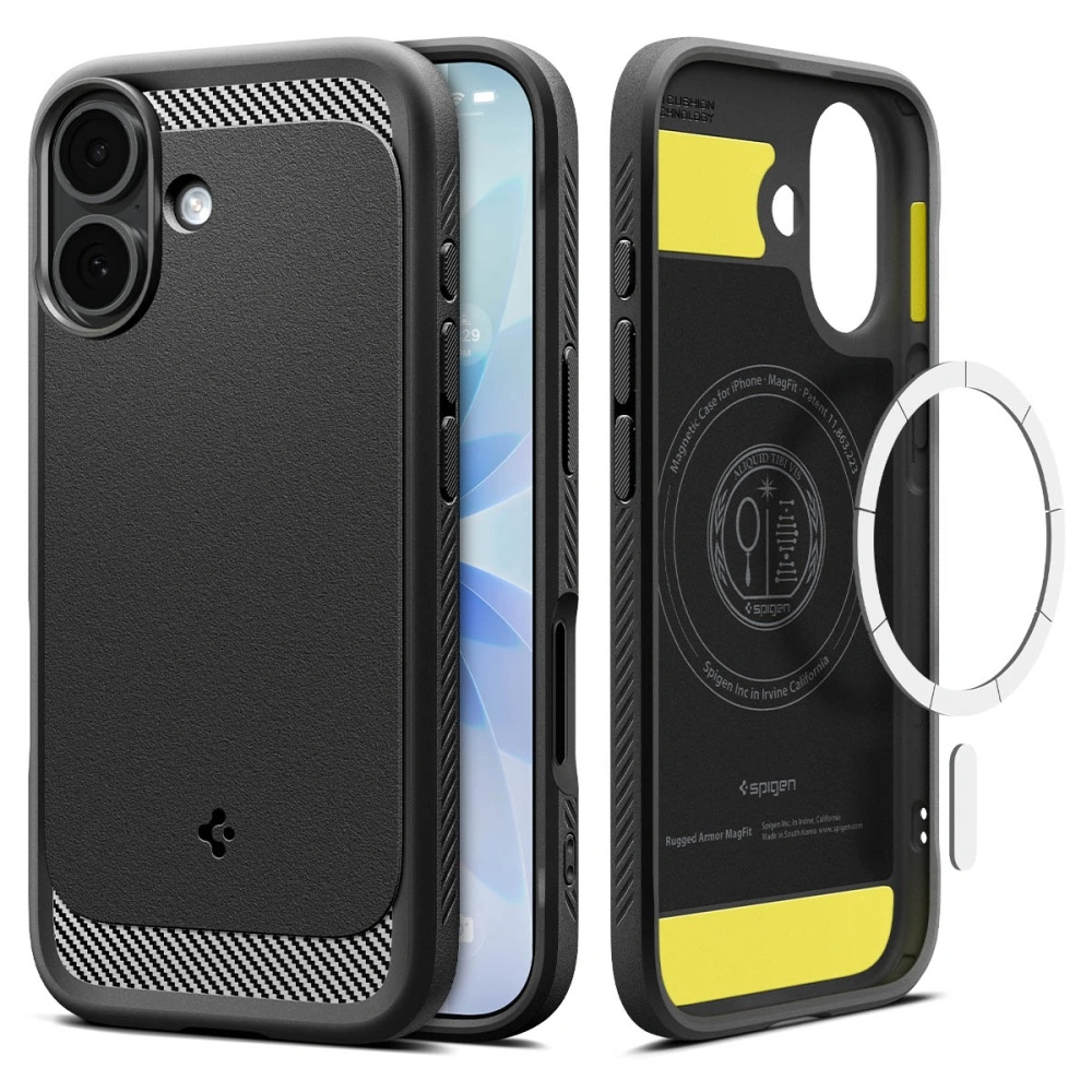 Spigen Rugged Armor MagSafe pro iPhone 17 matně černá