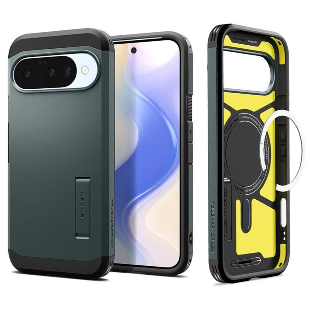 Spigen Tough Armor MagSafe Google Pixel 10 / 10 Pro v zelené Abyss