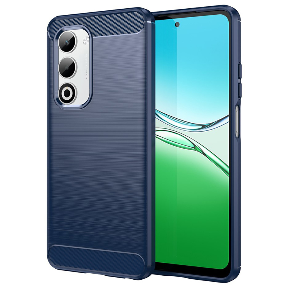 Techsuit Carbon Silicone pro Oppo A5 4G A5 5G modrý
