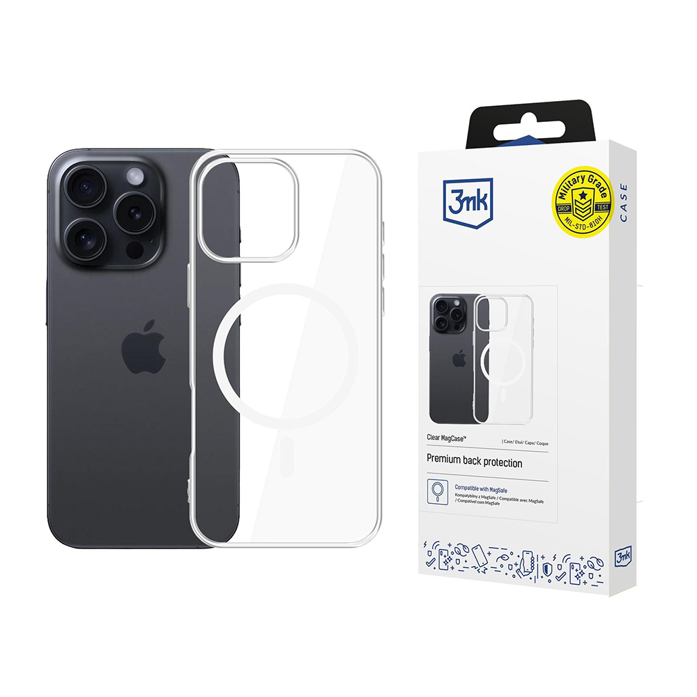 3mk Clear MagCase pro iPhone 16 Pro Max průhledný