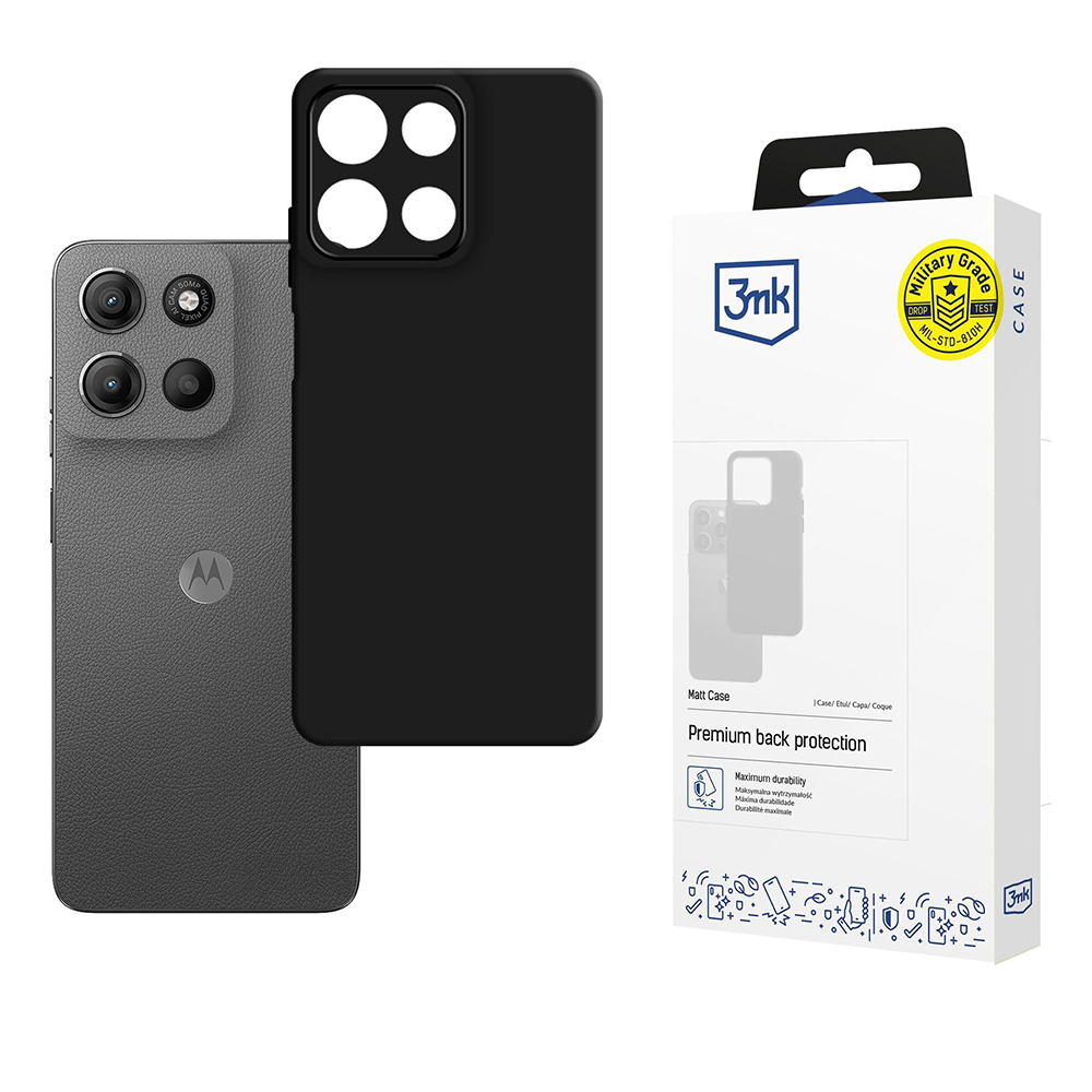 3mk Matt Case pro Motorola Moto G15 G15 Power černý