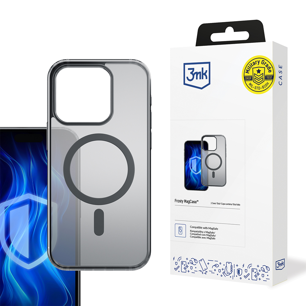 3mk Frosty MagCase pro iPhone 16 Pro Max černý