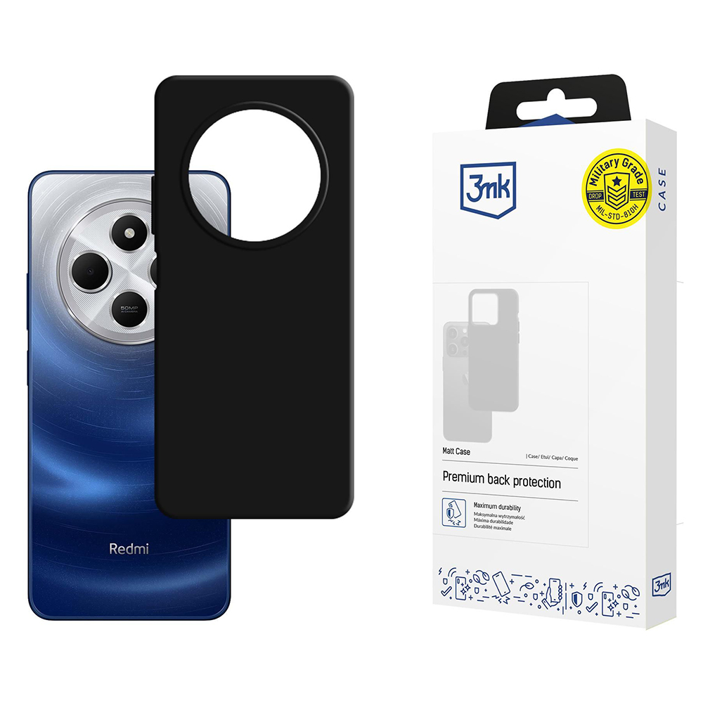 3mk Matt Case pro Xiaomi Redmi 14C Poco C75 černý