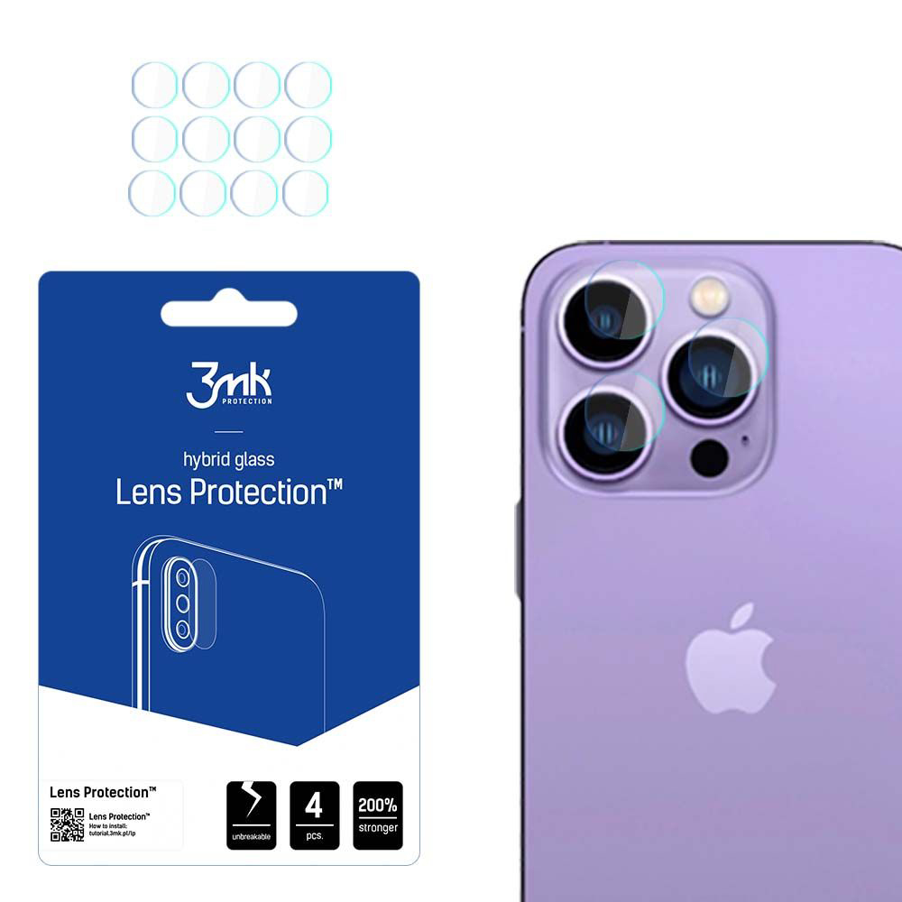 3mk Lens Protection (4 ks) iPhone 14 Pro Max iPhone 14 Pro čirý
