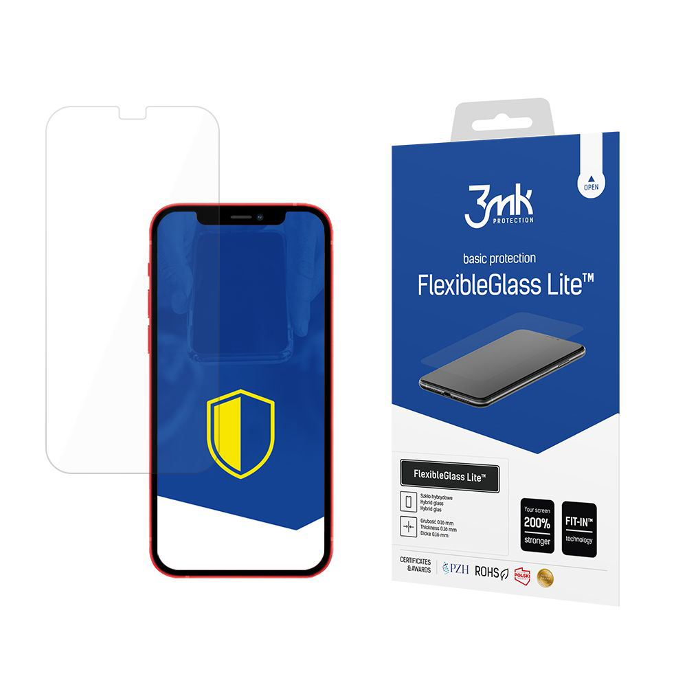 3mk FlexibleGlass Lite iPhone 12 Pro iPhone 12 průhledné sklo
