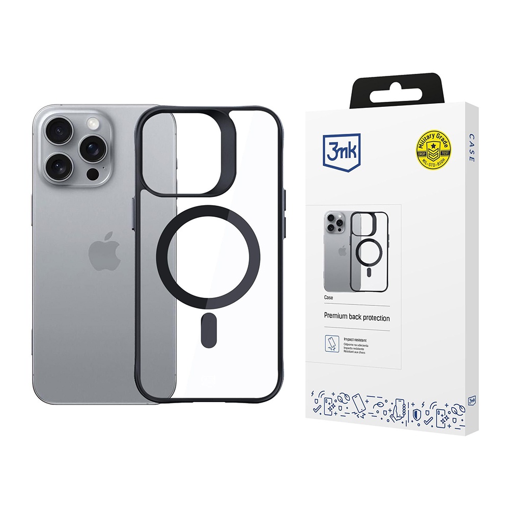 3mk Satin Armor MagCase iPhone 16 Pro Průhledný
