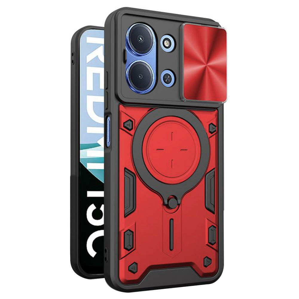 Techsuit CamGuard Pro pro Xiaomi Redmi 15C 4G / 5G červená