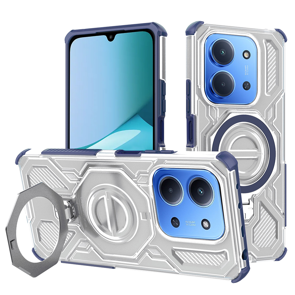 Techsuit Carbon Shield PRO pro Xiaomi Redmi 15C 4G/5G Poco C85 4G modrý průhledný