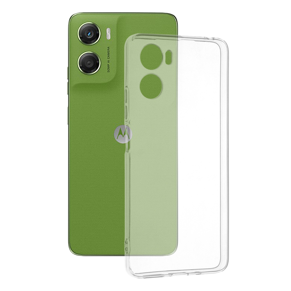Techsuit silikonové pouzdro Motorola Moto G06 průhledné