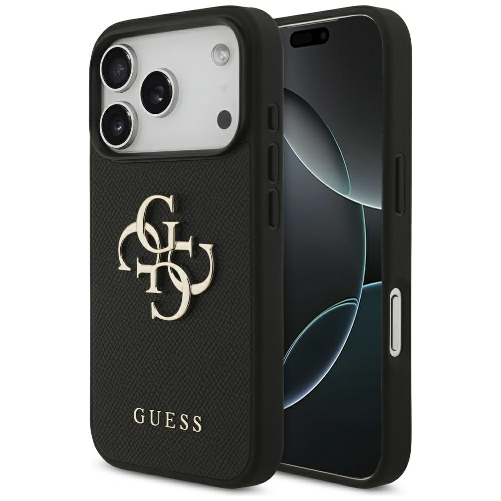 Guess Hardcase 4G Grained Big and Classic Logo iPhone 17 Pro černá