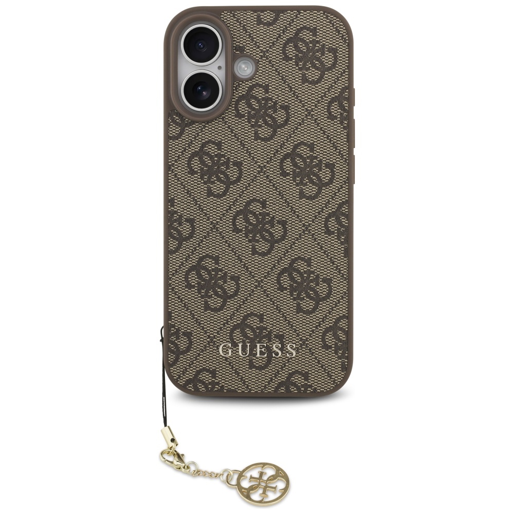 Guess Hardcase 4G Charm Cradle MagSafe iPhone 17 Hnědá