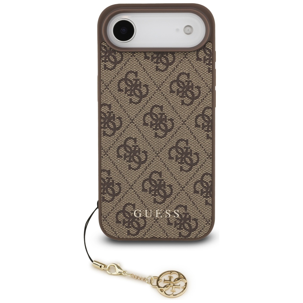 Guess Hardcase 4G Charm Cradle MagSafe iPhone 17 Air Hnědý