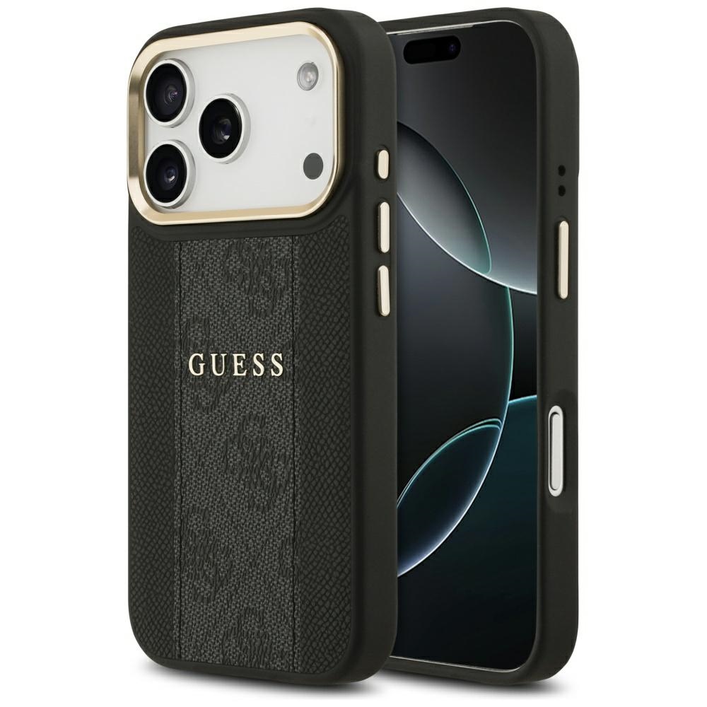 Guess Hardcase 4G Stripe MagSafe iPhone 17 Pro černý
