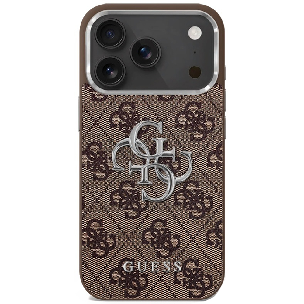 Guess Hardcase Big 4G Classic Logo iPhone 17 hnědý