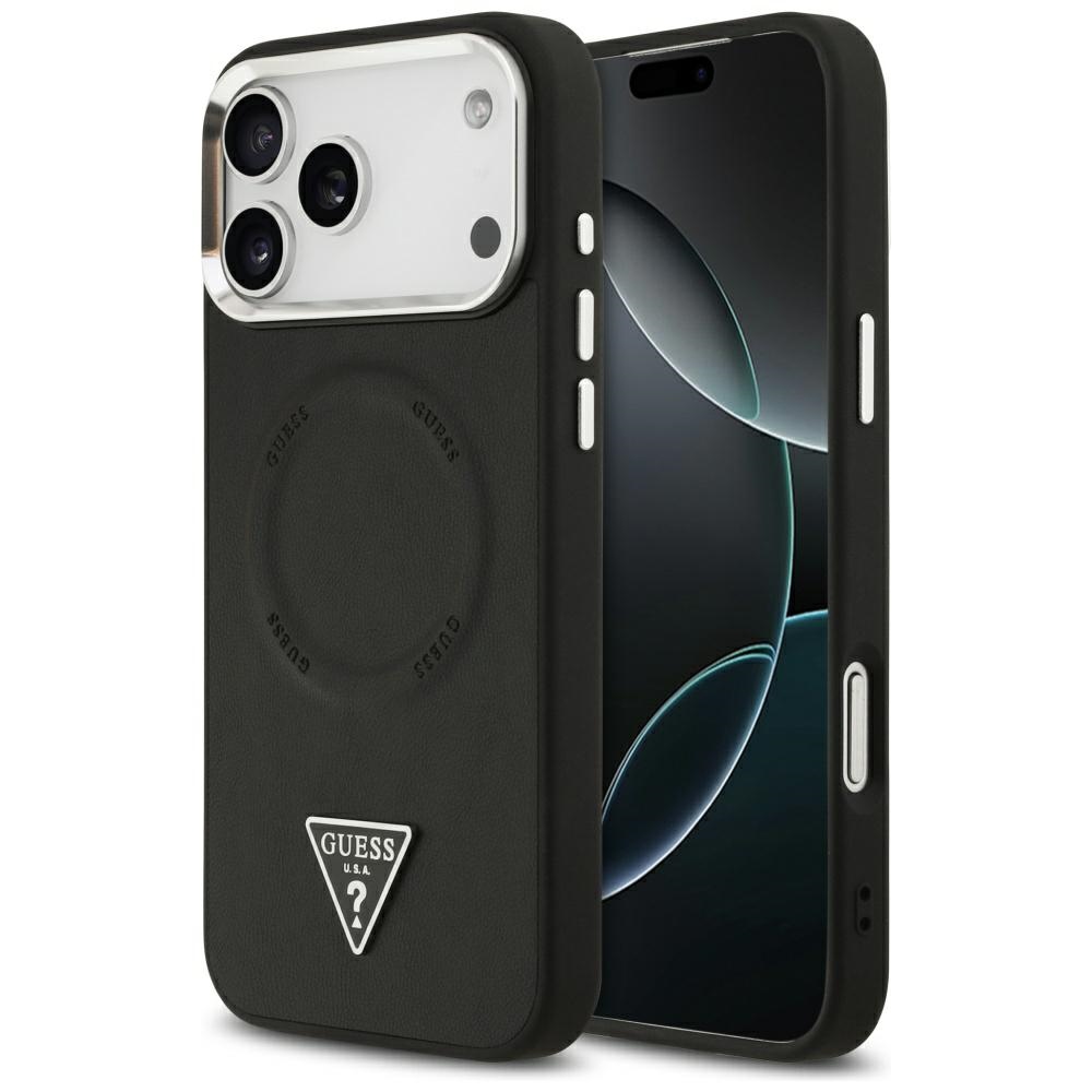Guess Hardcase Triangle Logo MagSafe iPhone 17 Pro černý