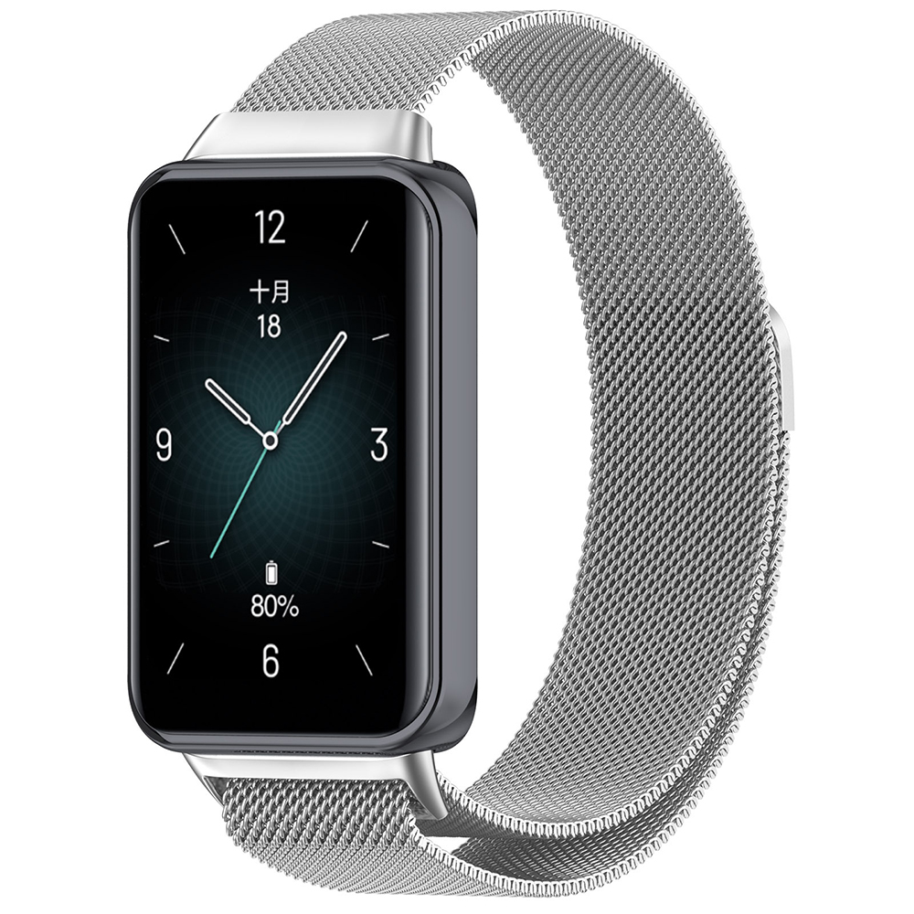 Řemínek k hodinkám Techsuit Honor Band 9 stříbrný