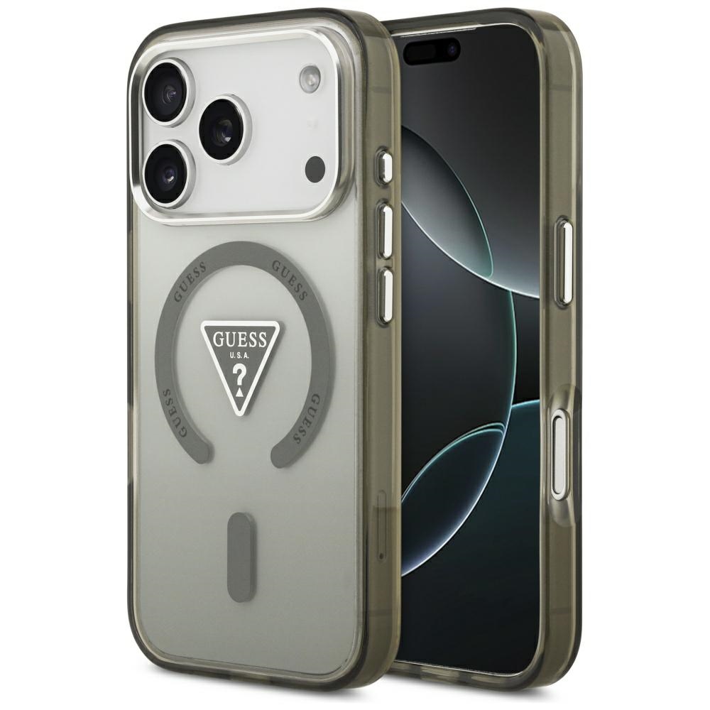 Guess IML Gradient Triangle Logo MagSafe iPhone 17 Pro Khaki