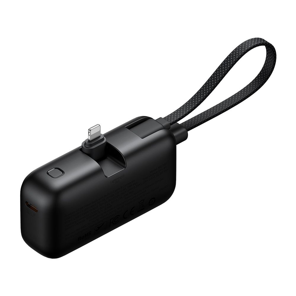 Mcdodo Power Bank FreeKit Series MC-7800 s kabelem Lightning 5000mAh 22.5W černá